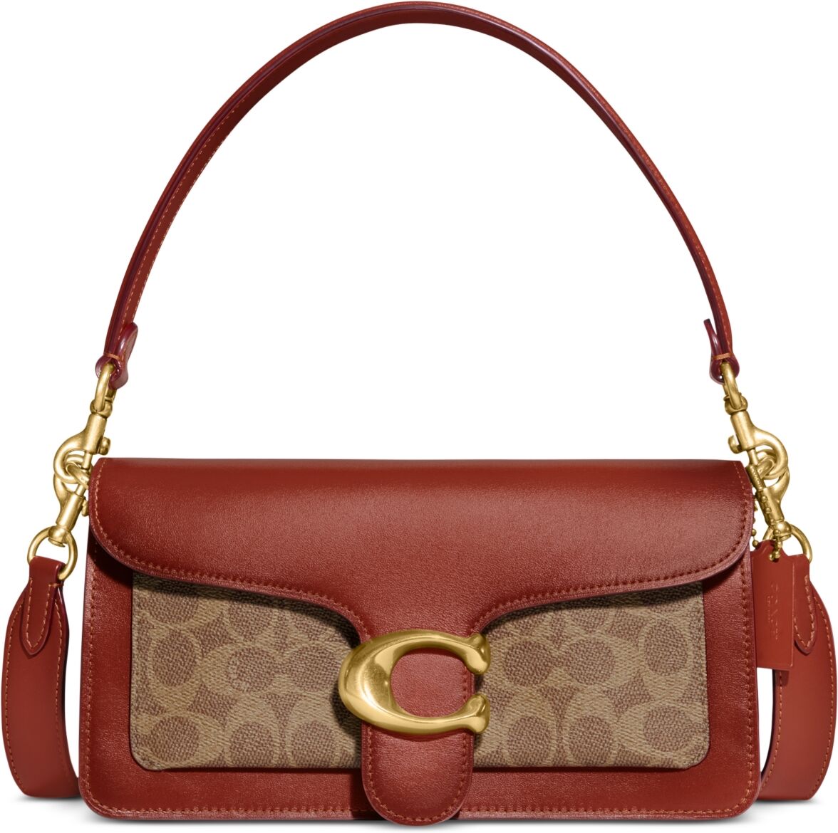 Coach Coated Canvas Signature Tabby Shoulder Bag 26 Refresh - Tan Rust