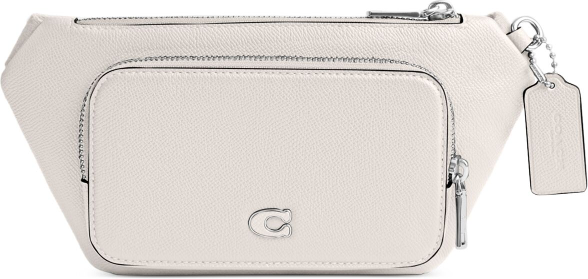 Coach Leather Belt Bag - White