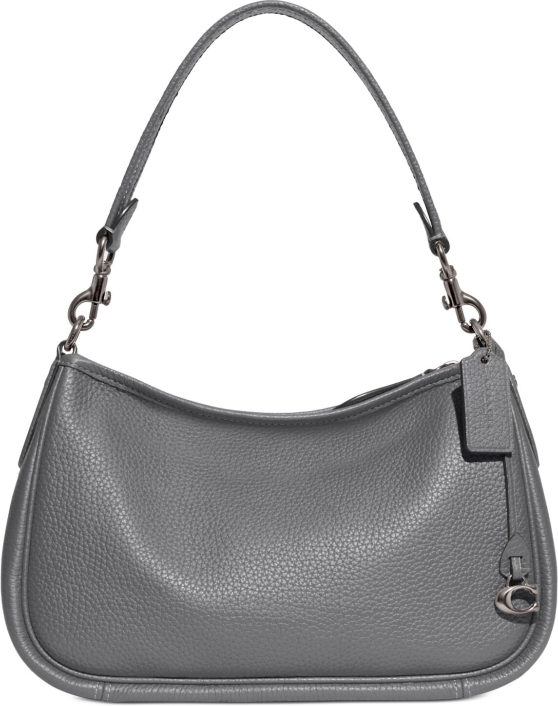 Coach Soft Pebble Leather Cary Convertible Crossbody - Grey Blue