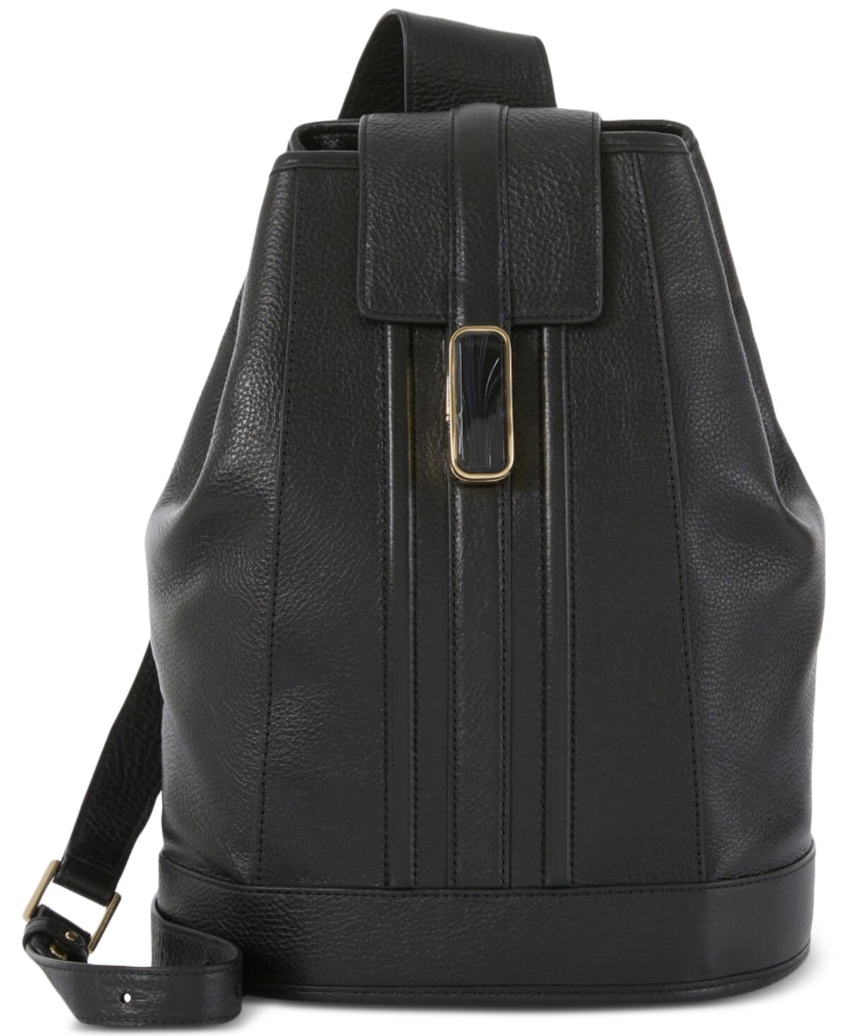 Brahmin Maddie Gryphon Medium Embossed Leather Sling Bag - Black