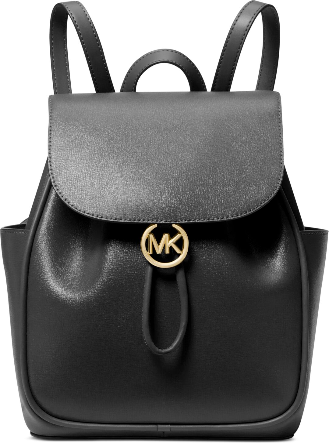 Michael Kors Michael Michael Kors Cheryl Medium Leather Drawstring Backpack - Black