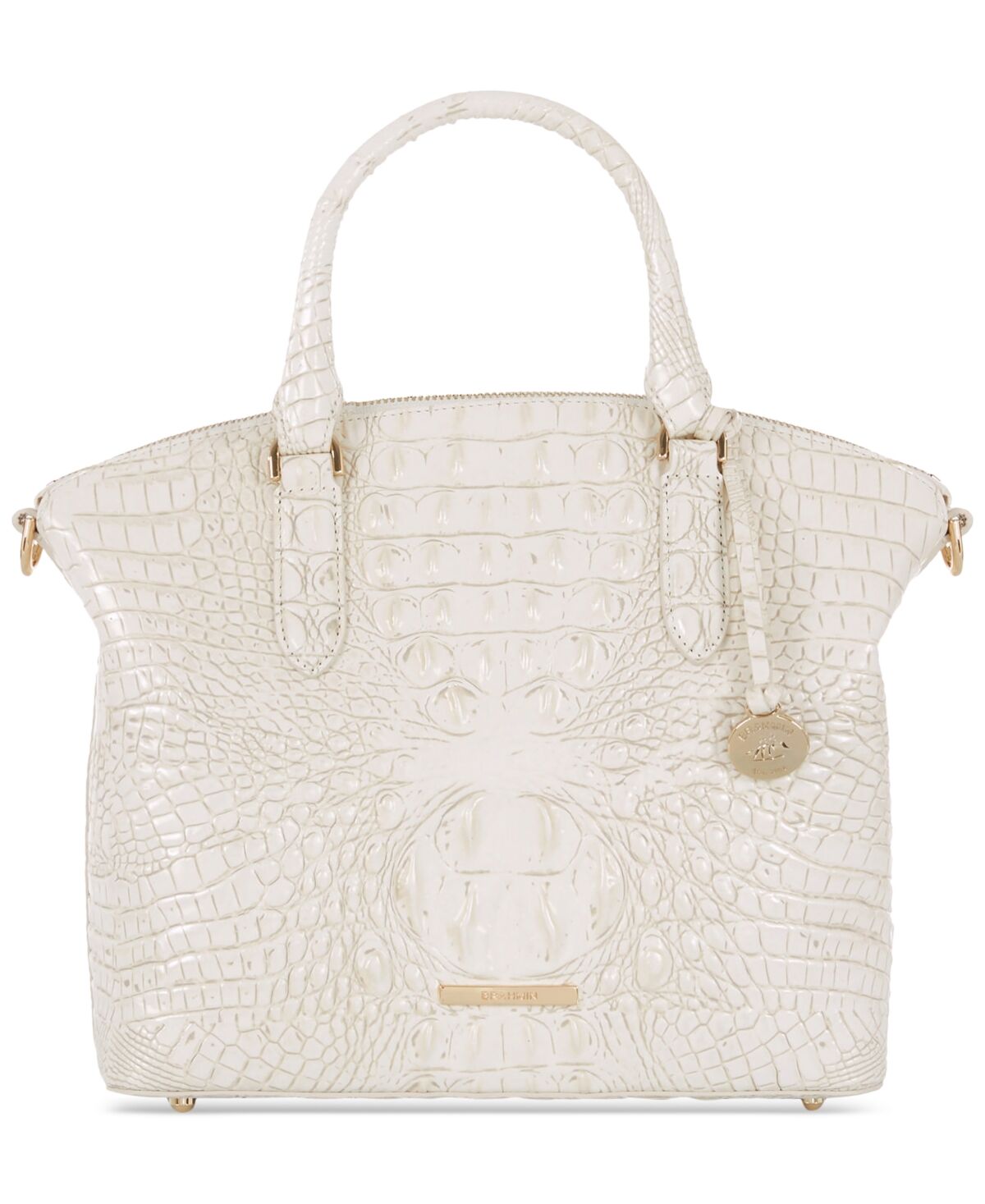 Brahmin Duxbury Leather Satchel - Coconut Milk Melbourne