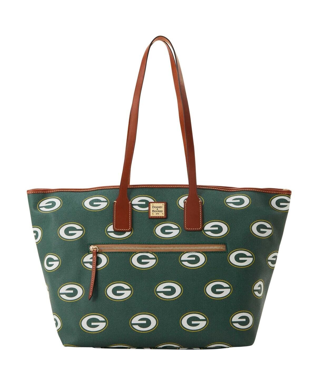 Dooney & Bourke Women's Dooney & Bourke Green Bay Packers Sporty Monogram Large Zip Tote Bag - Green