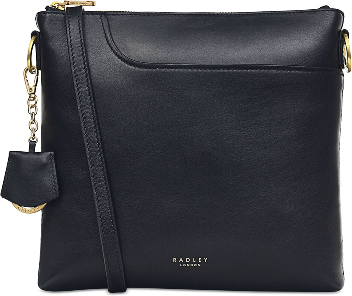 Radley London Women's Pockets 2.0 Medium Leather Ziptop Crossbody Bag - Black