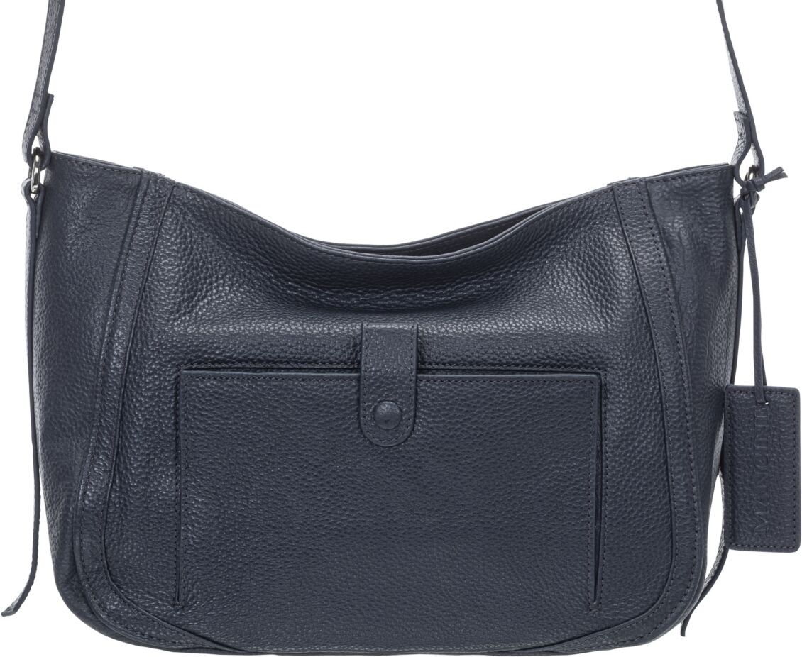 Mancini Women's Pebbled Sophia Crossbody Handbag - Black