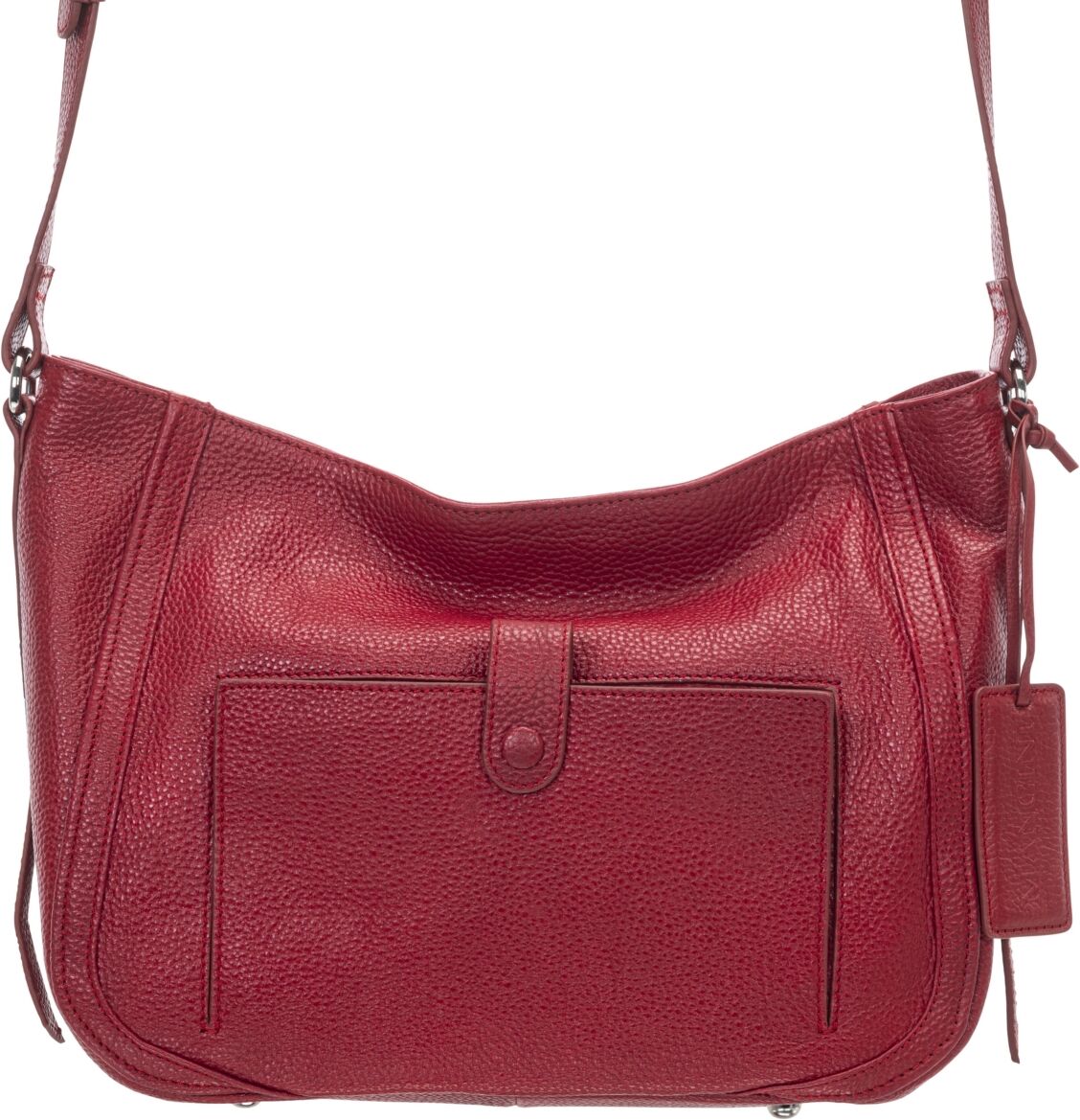 Mancini Women's Pebbled Sophia Crossbody Handbag - Red