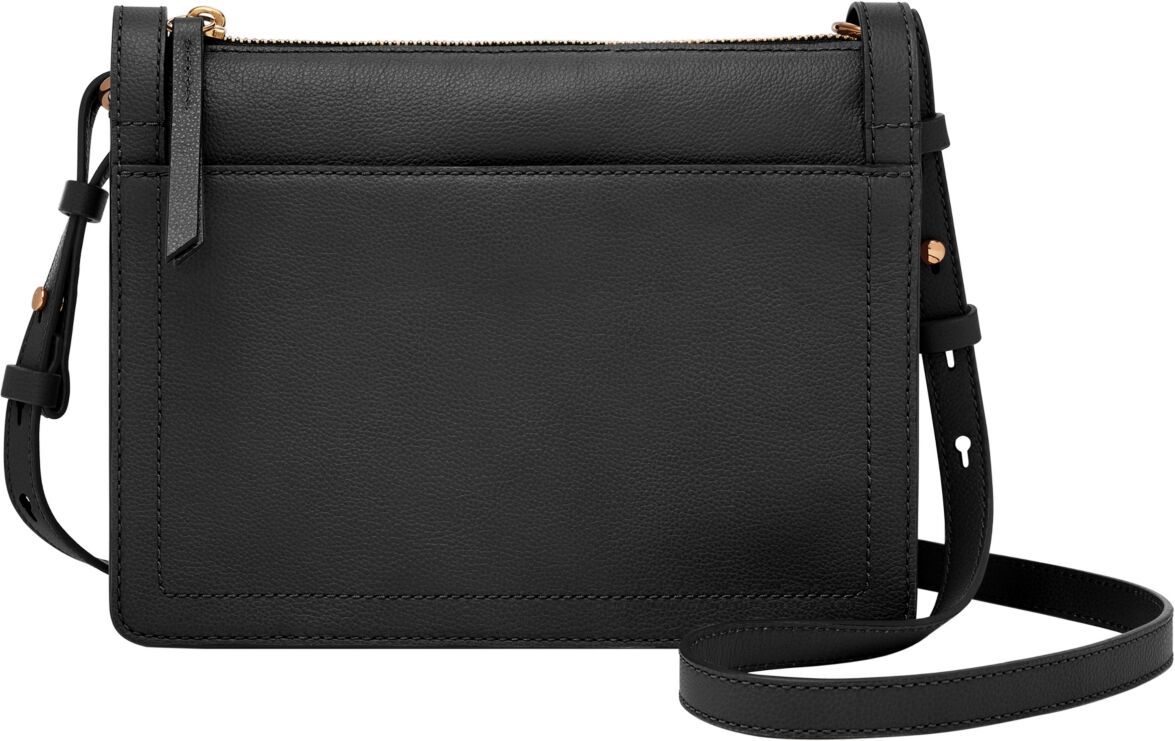 Fossil Taryn Leather Crossbody Bag - Black