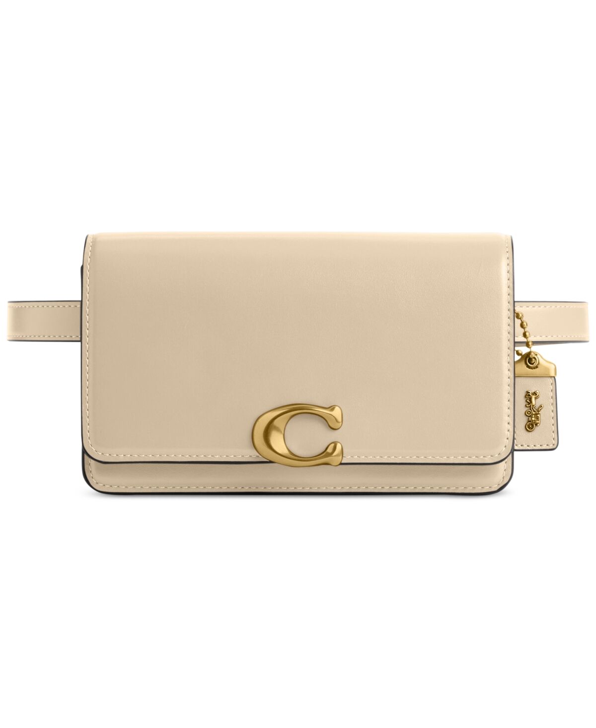 Coach Bandit Luxe Refined Leather Belt Bag - White