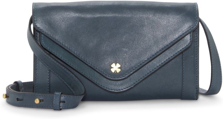 Lucky Brand Women's Love Leather Crossbody Wallet Handbag - Midnight