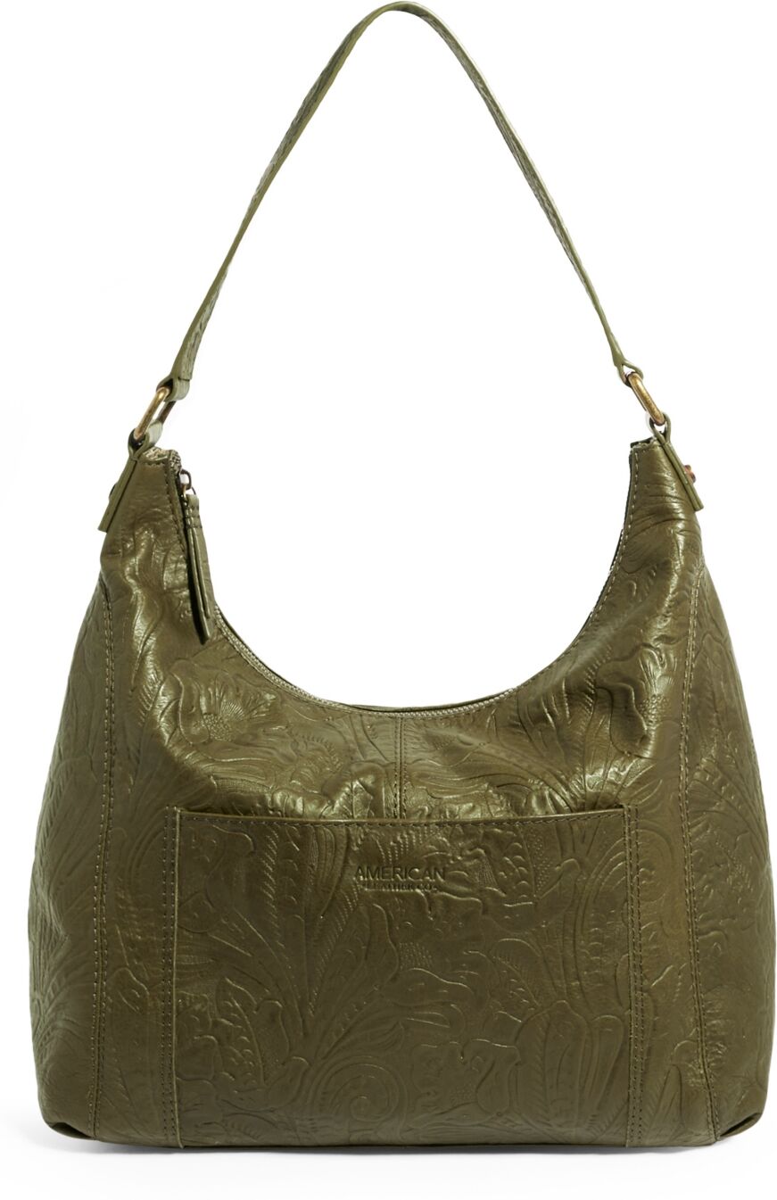 American Leather Co. Women's Blake Hobo Bag - Grove tooled