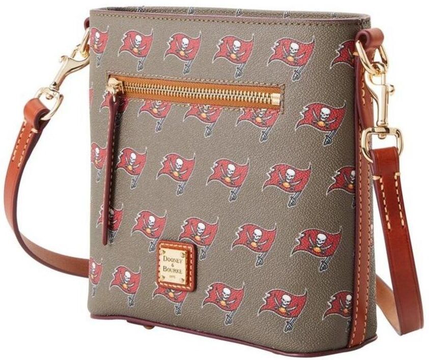 Dooney & Bourke Women's Dooney & Bourke Tampa Bay Buccaneers Signature Small Zip Crossbody Purse - Pewter