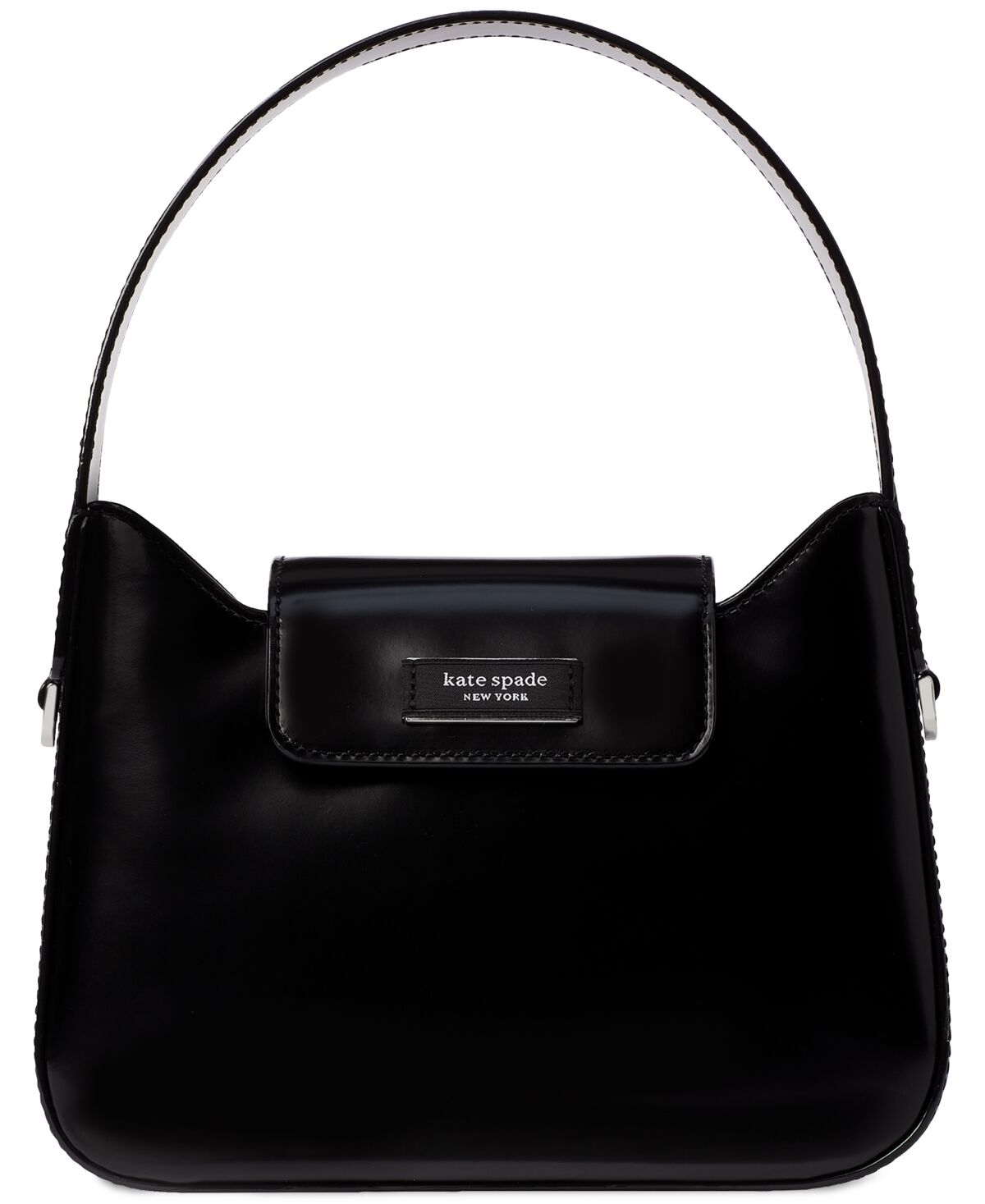 Kate Spade New York Sam Icon Spazzolato Leather Mini Hobo Bag - Black