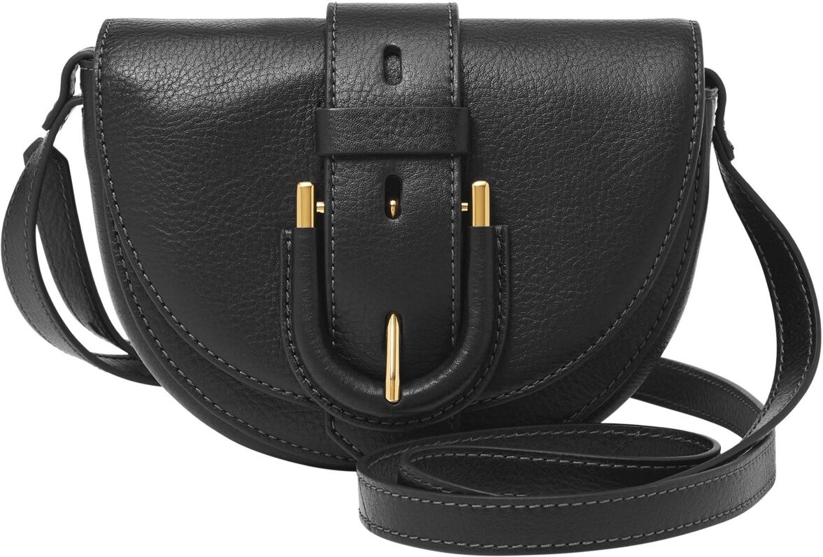 Fossil Harwell Small Flap Crossbody Bag - Black