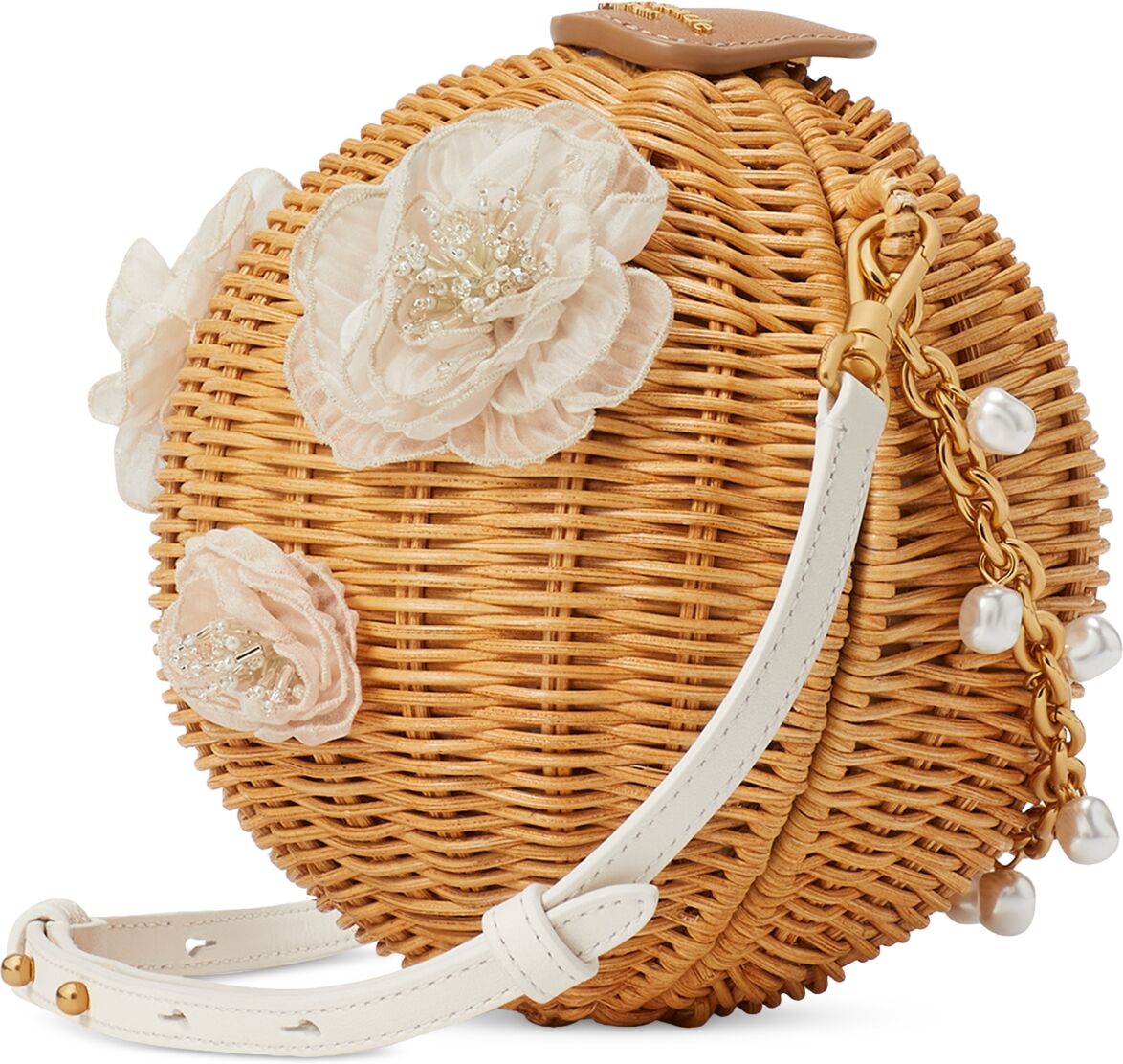 kate spade new york Classic Boquet Wicker Mini Handbag - Natural Mu