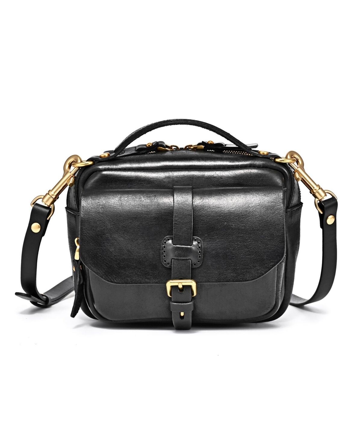 Old Trend Women's Genuine Leather Focus Cross body Bag - Black