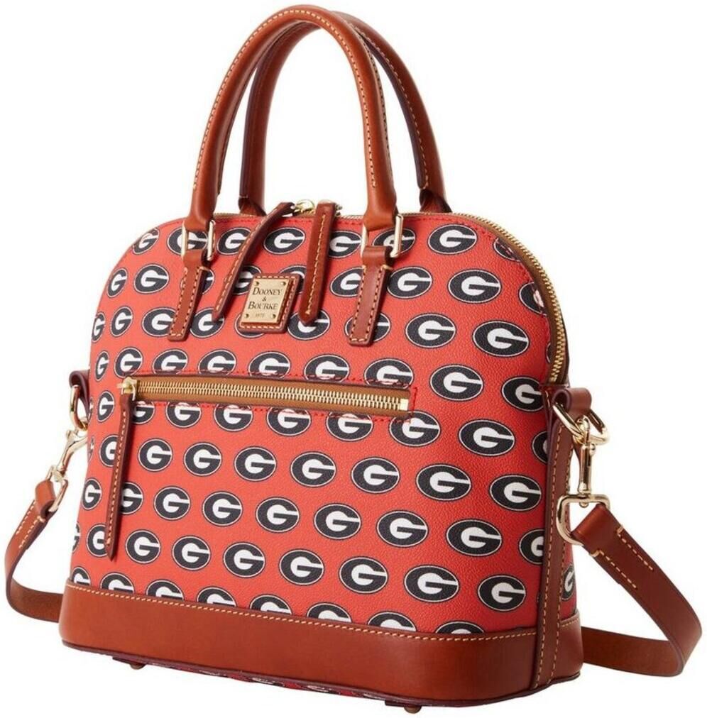 Dooney & Bourke Dooney Bourke Georgia Bulldogs Signature Zip Satchel Purse - Red