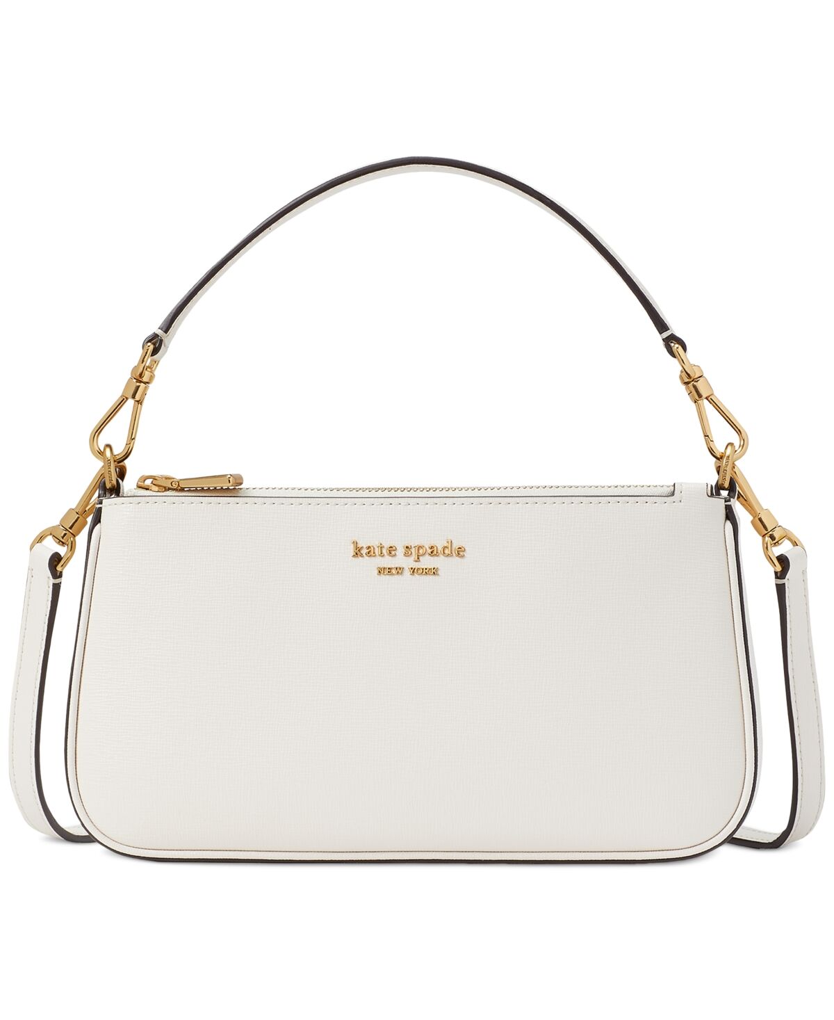 kate spade new york Morgan Saffiano Leather Small East West Crossbody - Parchment