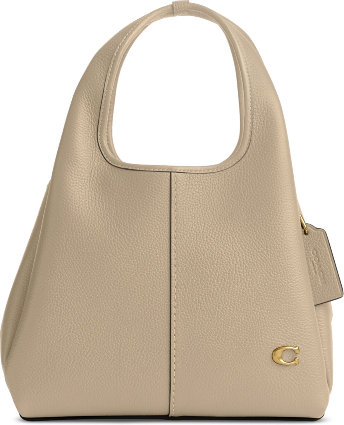 Coach Lana 23 Polished Pebble Leather Medium Shoulder Bag - White