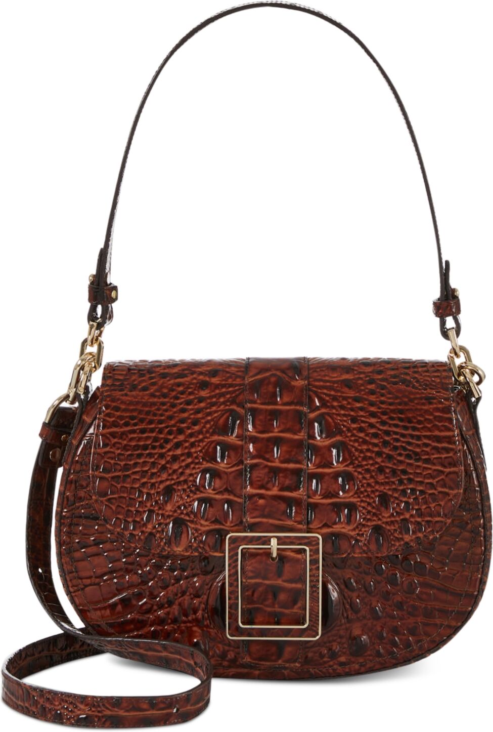 Brahmin Cynthia Leather Shoulder Bag - Pecan Melbourne