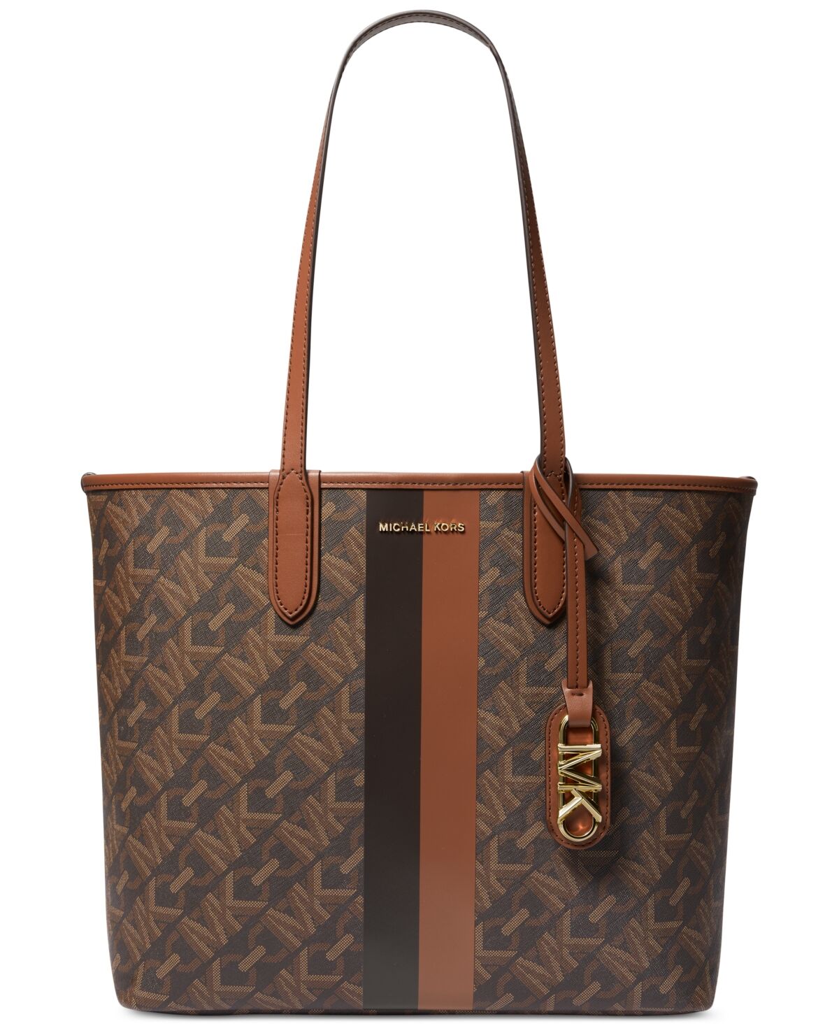 Michael Kors Michael Michael Kors Empire Logo Eliza Large East West Open Tote - Brown/luggage/chocolate