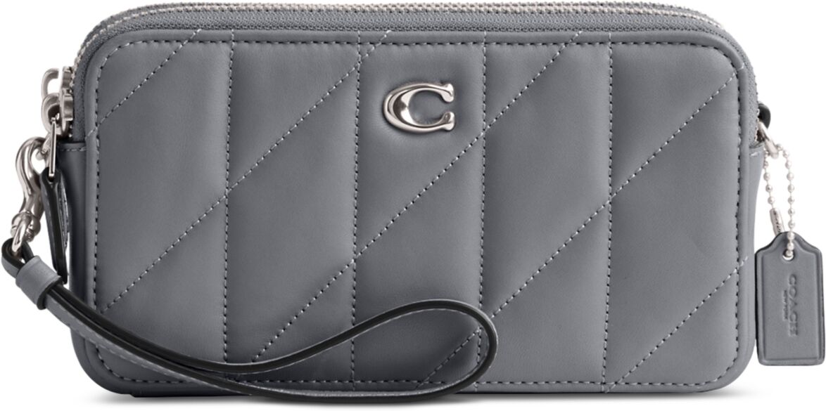 Coach Kira Quilted Pillow Leather Mini Crossbody - Lh/grey Bl