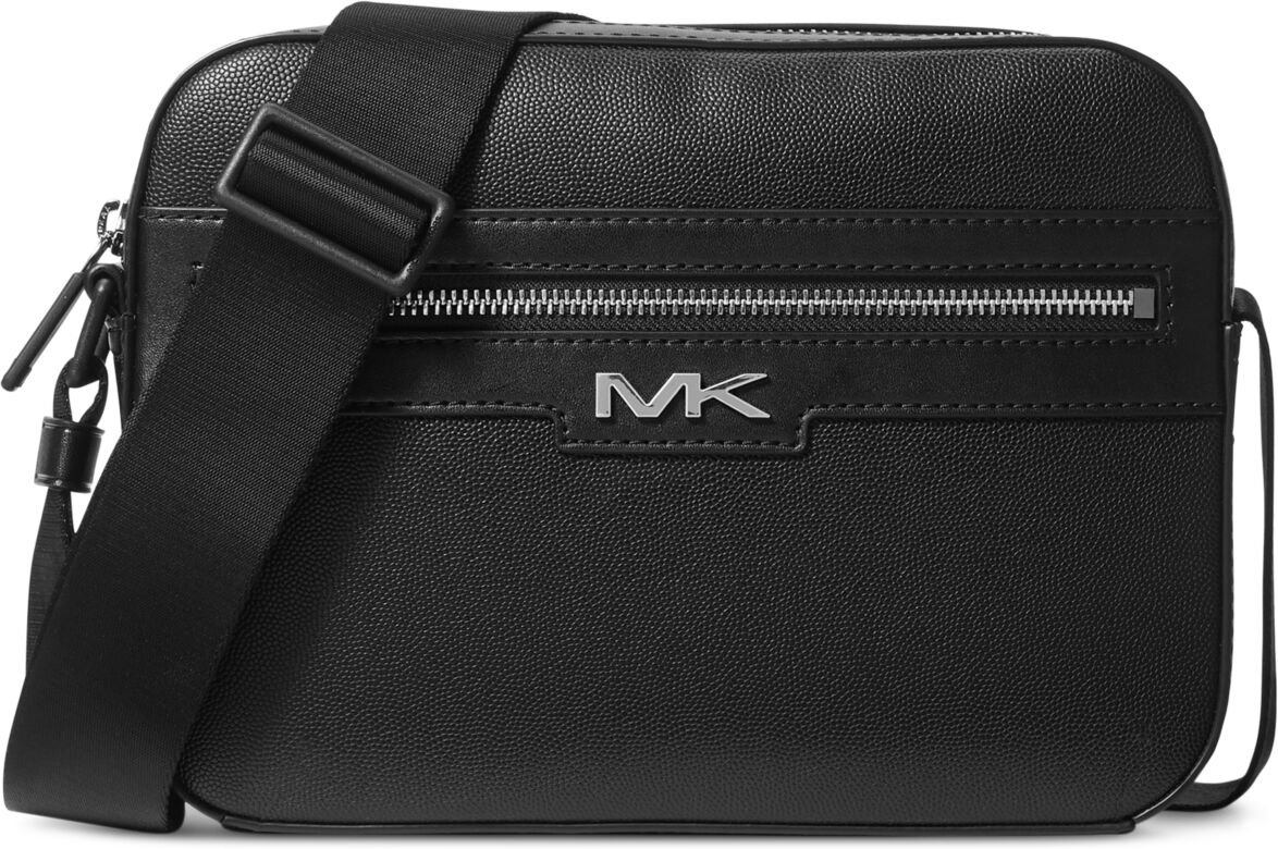 Michael Kors Caviar Solid-Color Camera Bag - Black