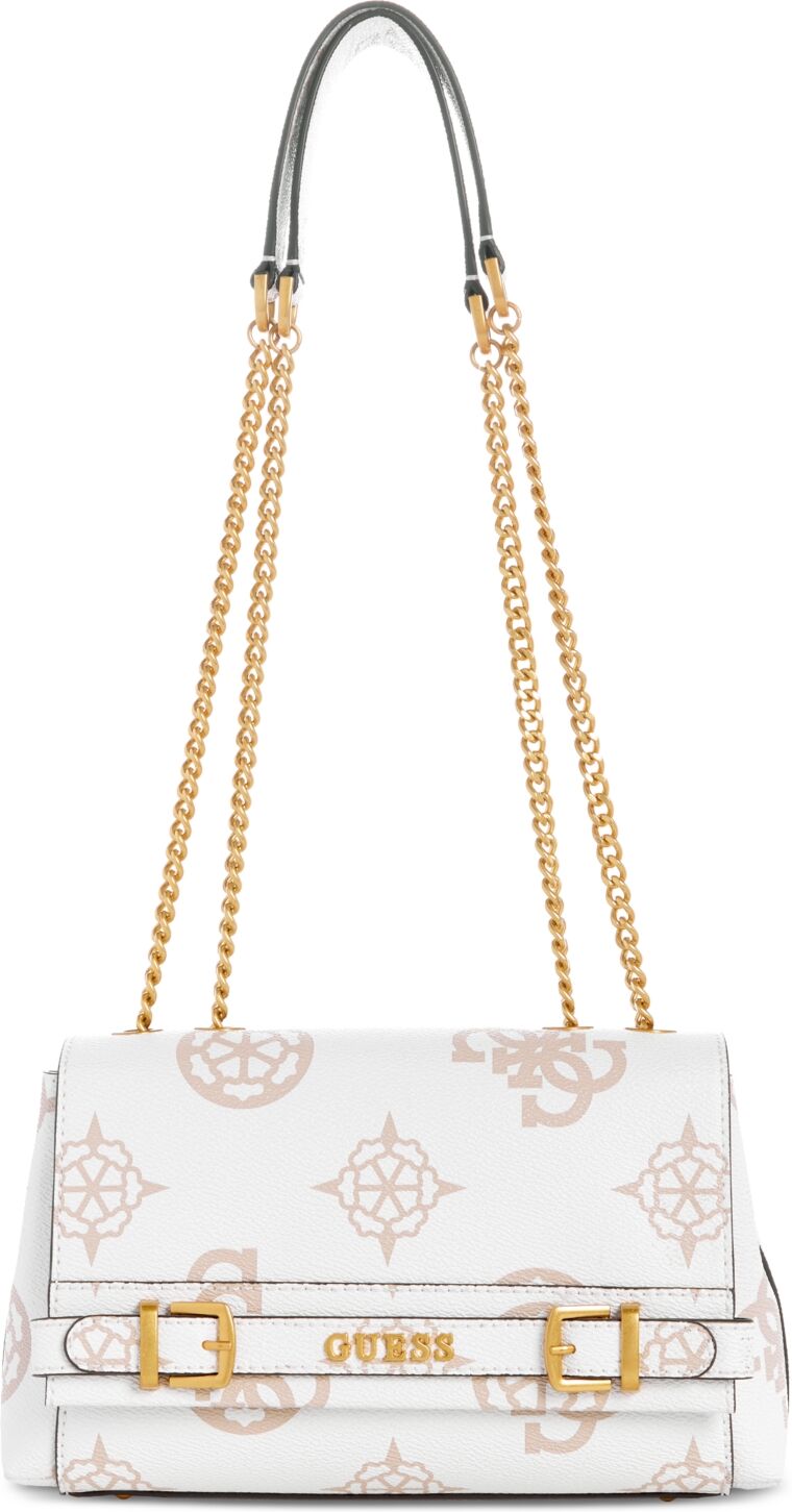 Guess Sestri Logo Small Convertible Crossbody - White Logo