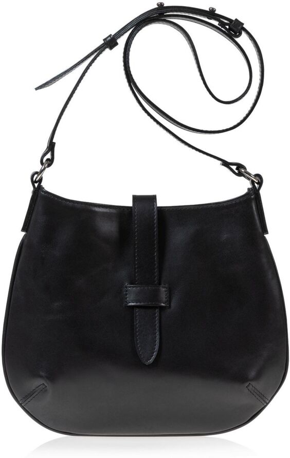 Joanna Maxham Women's Leather Tulip Crossbody Bag - Black Leather