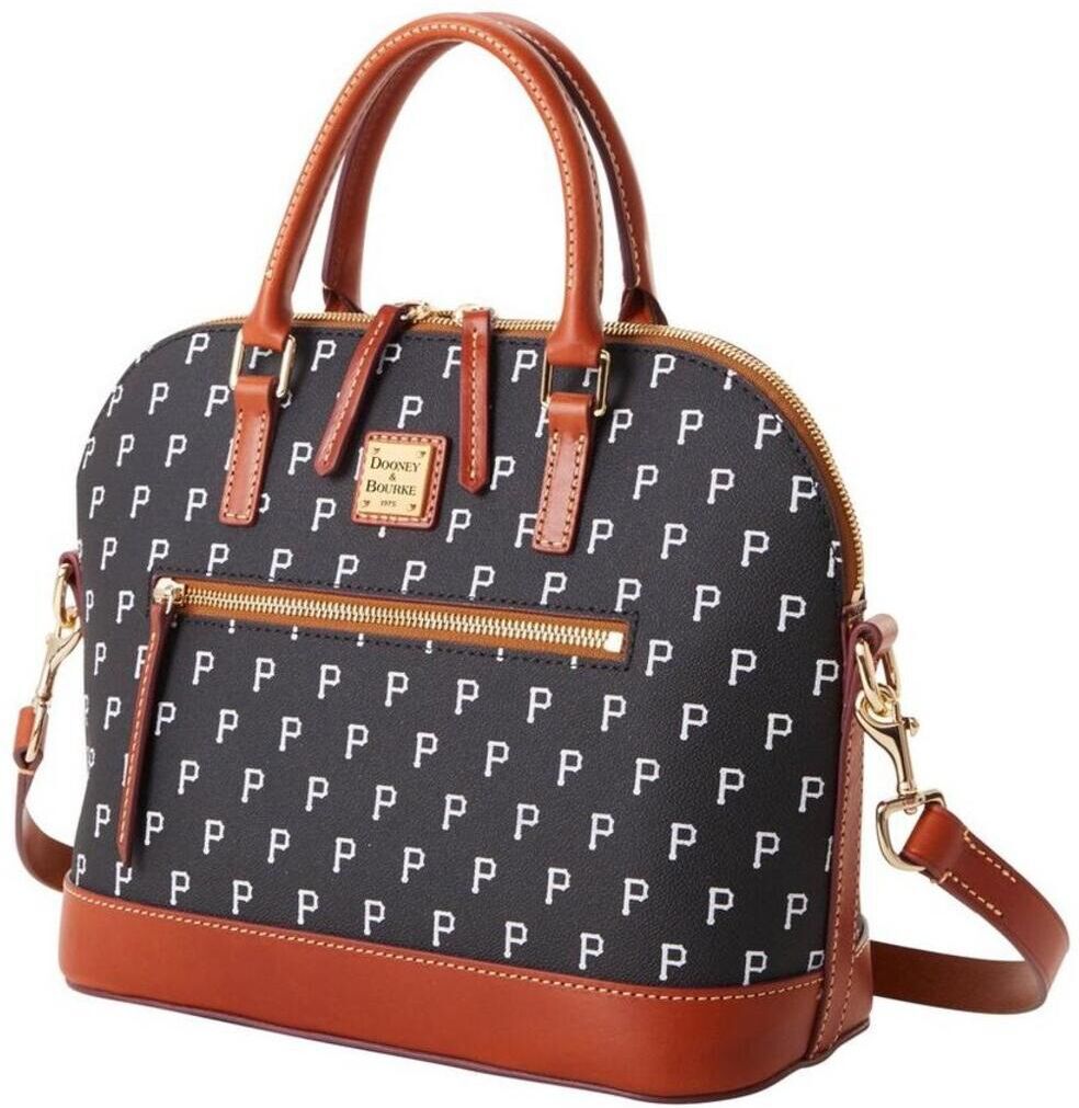 Dooney & Bourke Women's Dooney & Bourke Pittsburgh Pirates Signature Domed Zip Satchel Purse - Black