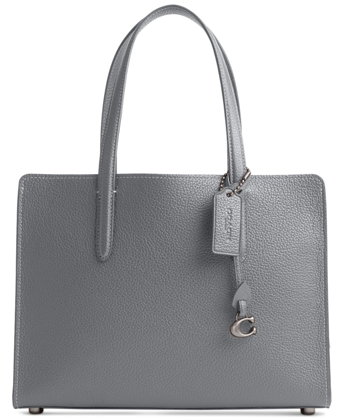 Coach Polished Pebble Leather Carter Carryall 28 - Lh/grey Bl