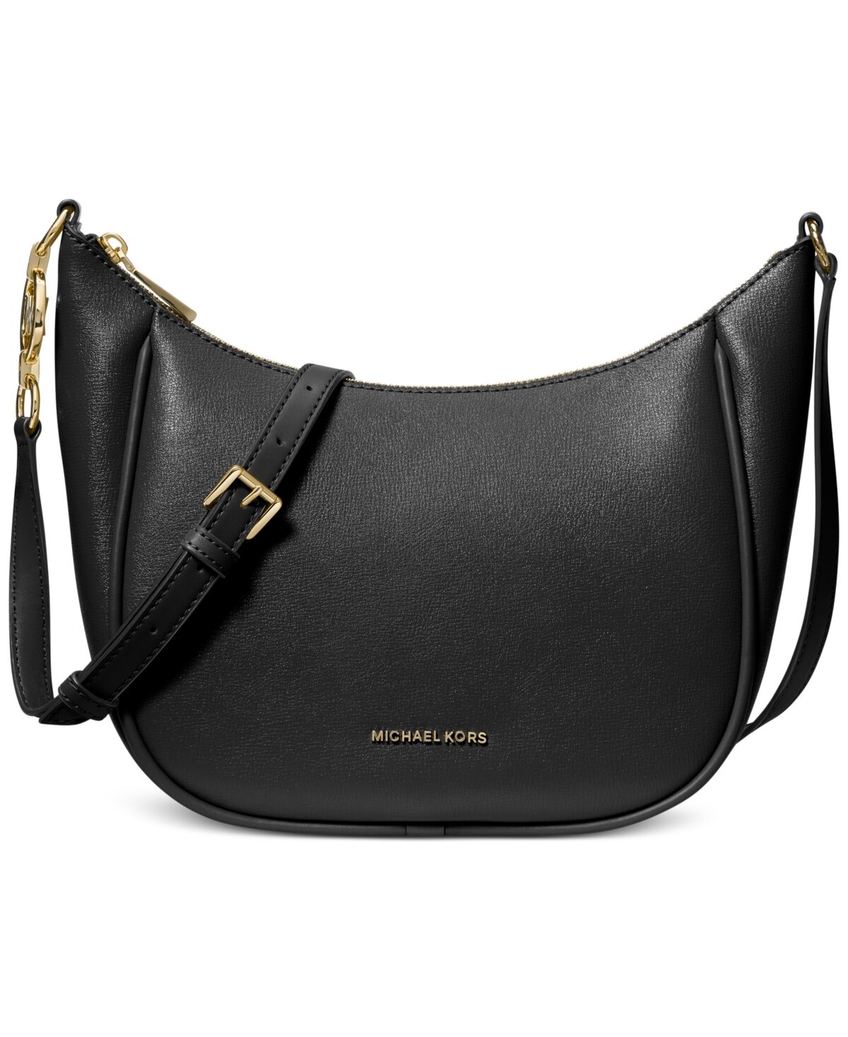 Michael Kors Michael Michael Kors Cheryl Medium Leather Adjustable Crossbody - Black