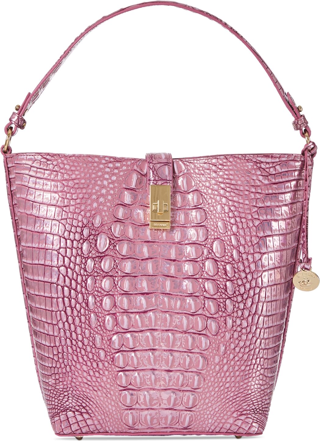 Brahmin Shira Mulberry Potion Melbourne Bucket Bag - Mulberry Potion Melbourne