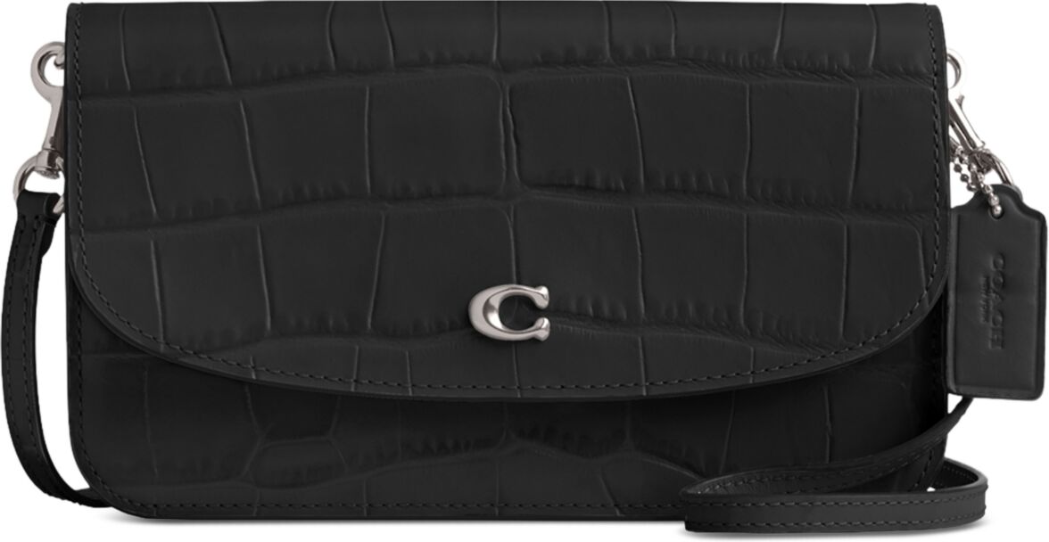 Coach Embossed Croc Leather Hayden Crossbody - Black