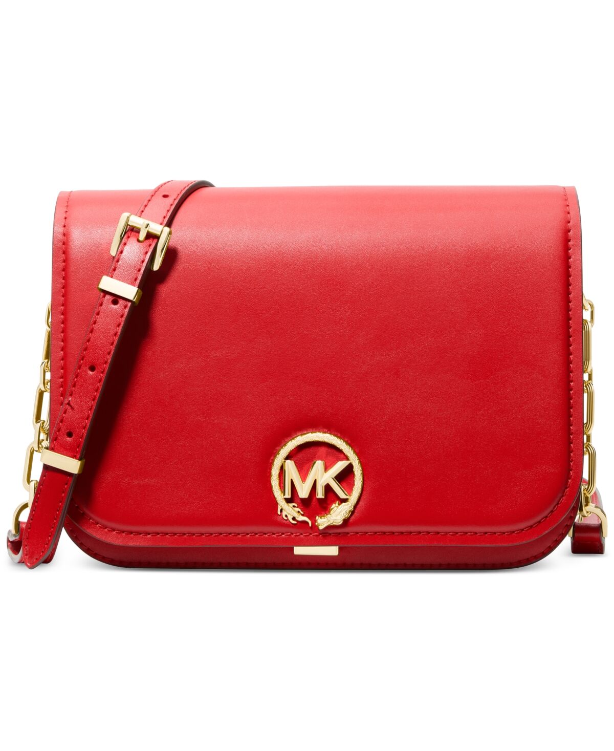 Michael Kors Michael Michael Kors Lunar New Year Delancey Large Leather Chain Messenger - Lacquer Red