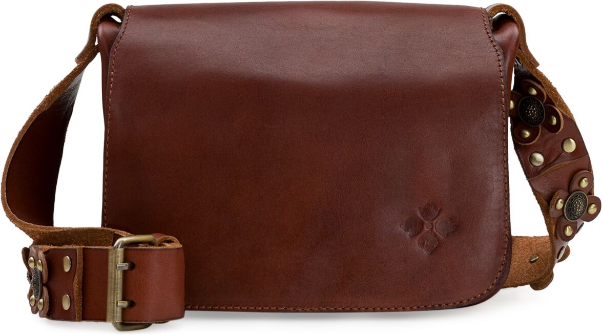 Patricia Nash Armerina Small Leather Flap Crossbody - Toast