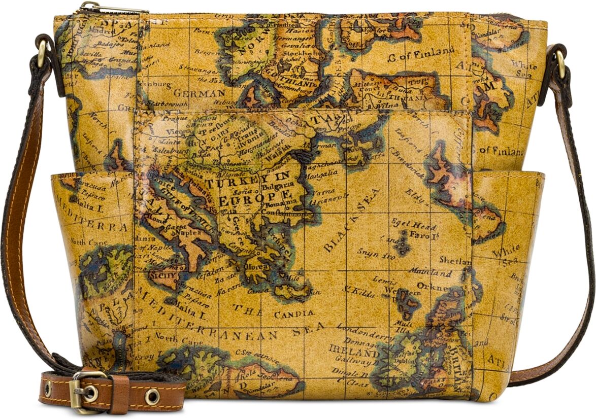 Patricia Nash Aveley Leather Crossbody, Created for Macy's - European Map