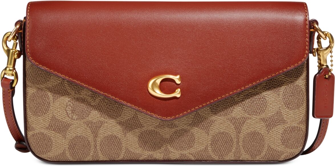 Coach Signature Coated Canvas Wyn Crossbody with Removable Card Case - B/tan Rus