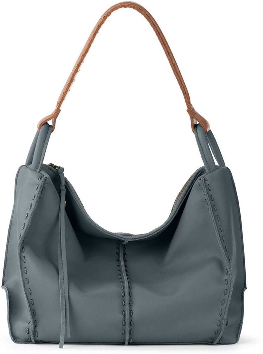 The Sak Los Feliz Leather Hobo Bag - Dusty Blue