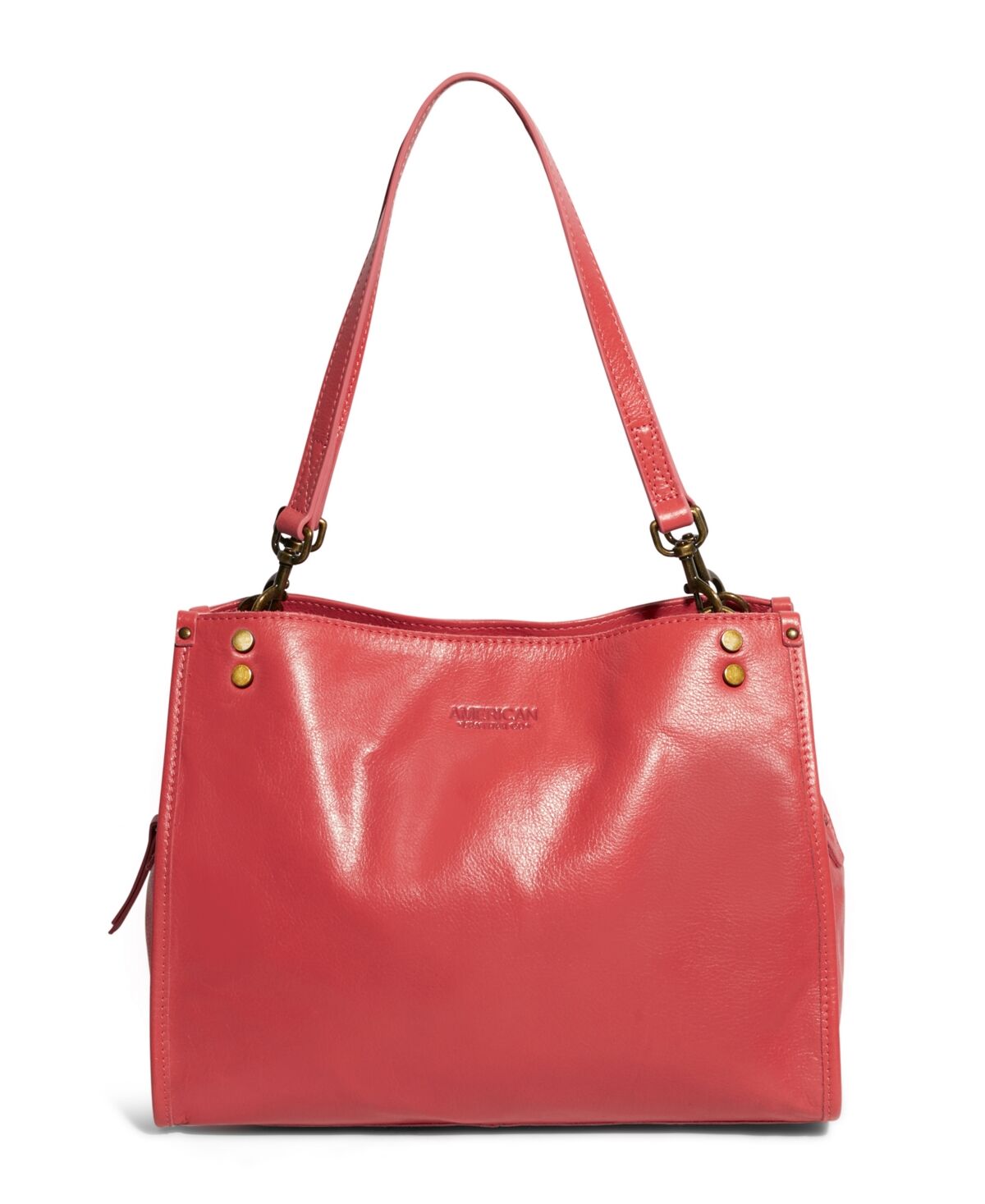 American Leather Co. Women's Lenox Triple Entry Satchel Handbag - Sorbet Vintage