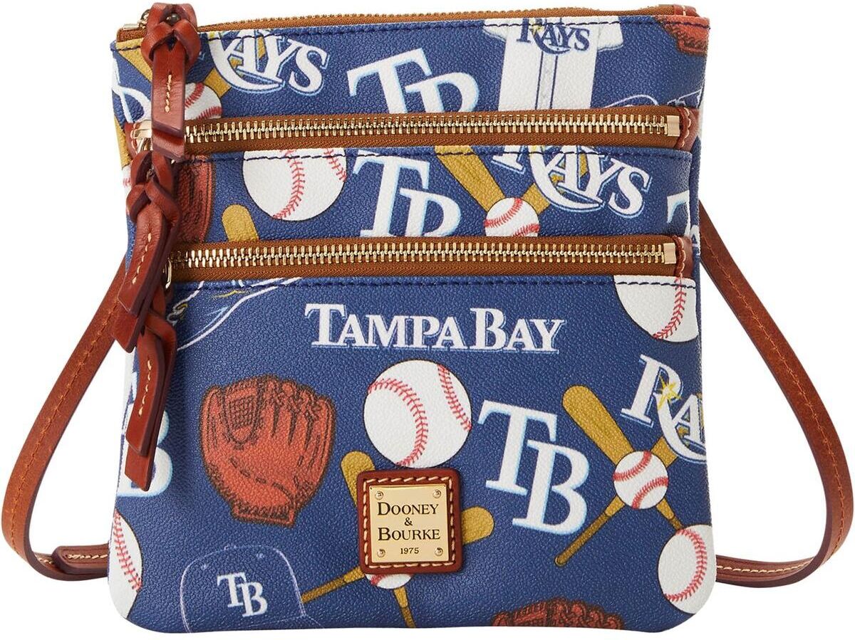 Dooney & Bourke Women's Dooney & Bourke Tampa Bay Rays Game Day Triple Zip Crossbody Purse - Royal