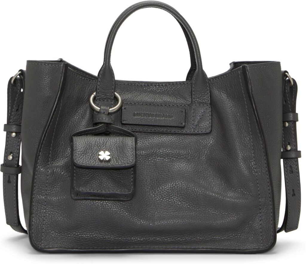 Lucky Brand Women's Gigi Leather Satchel Handbag - Graphite