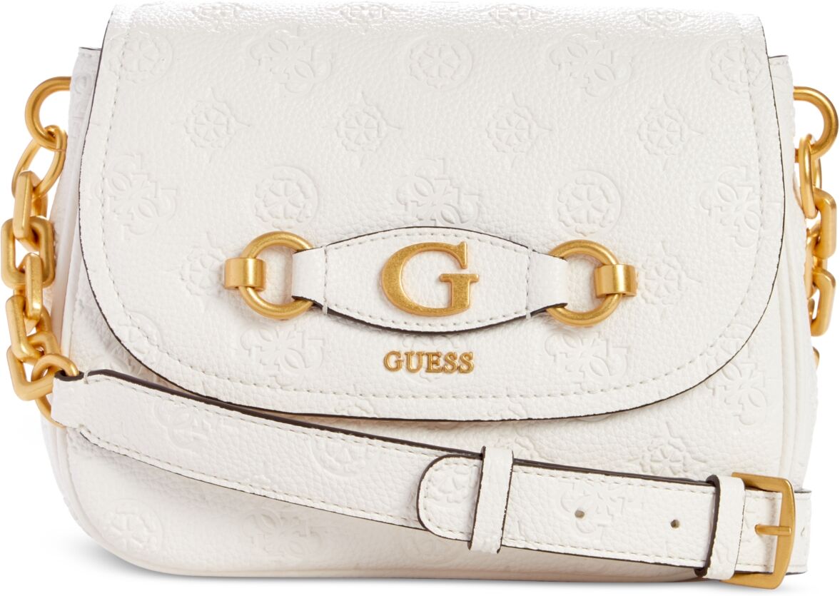 Guess Izzy Peony Triple Compartment Flap - Stone Logo