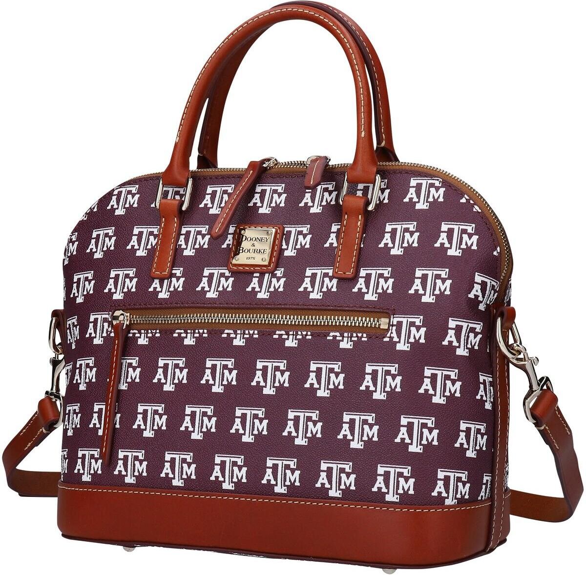 Dooney & Bourke Women's Dooney & Bourke Texas A&M Aggies Signature Zip Satchel Purse - Brown