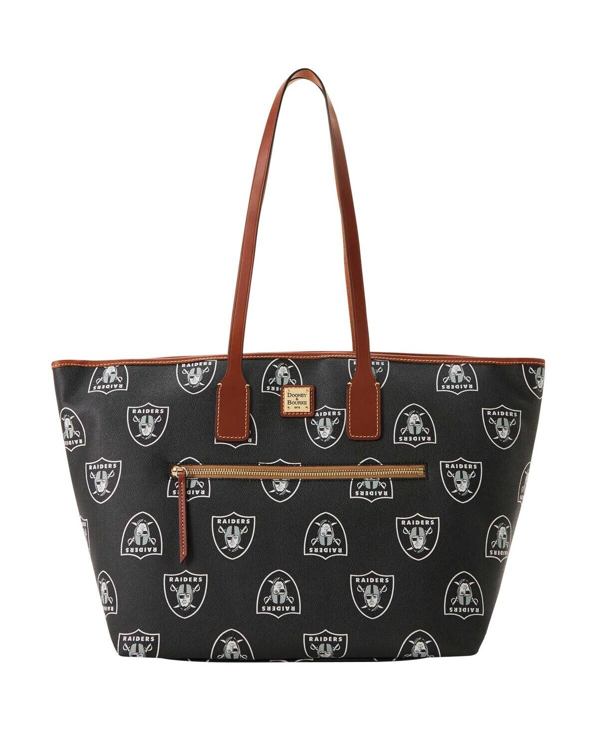 Dooney & Bourke Women's Dooney & Bourke Las Vegas Raiders Sporty Monogram Large Zip Tote Bag - Black