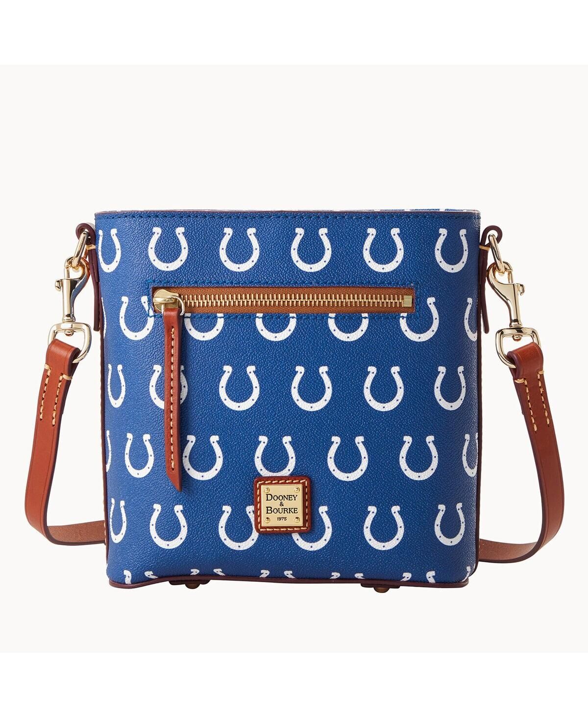 Dooney & Bourke Women's Dooney & Bourke Indianapolis Colts Signature Small Zip Crossbody Purse - Blue