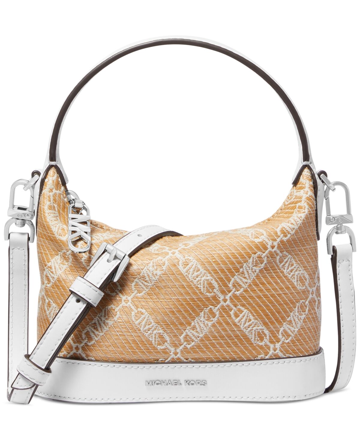 Michael Kors Michael Michael Kors Wythe Small Top Handle Crossbody - Natural/optic White