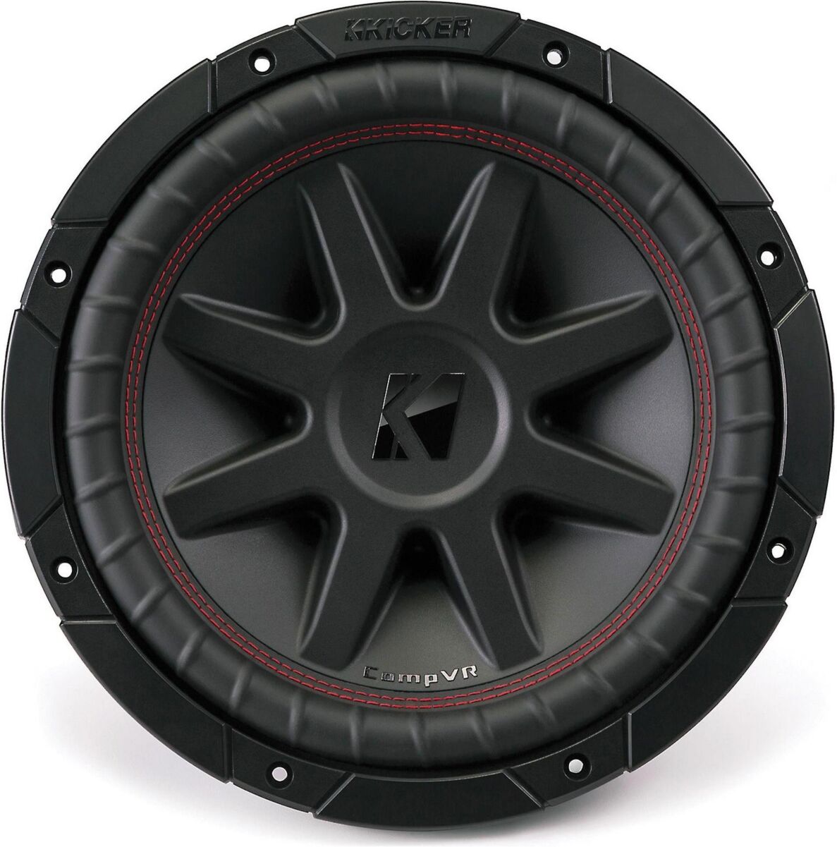 Kicker 10 inch subwoofer with dual 4-ohm voice coils - Black