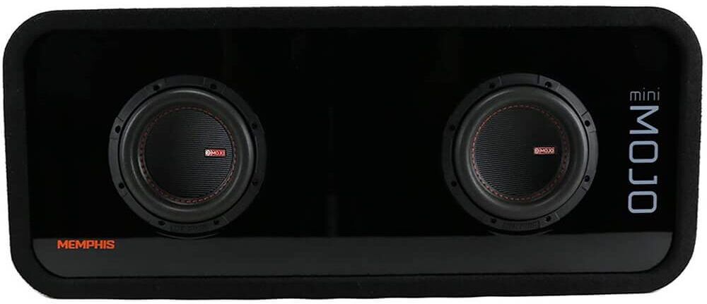 Memphis Audio Dual 6.5 inch Loaded Subwoofer Enclosure - Black