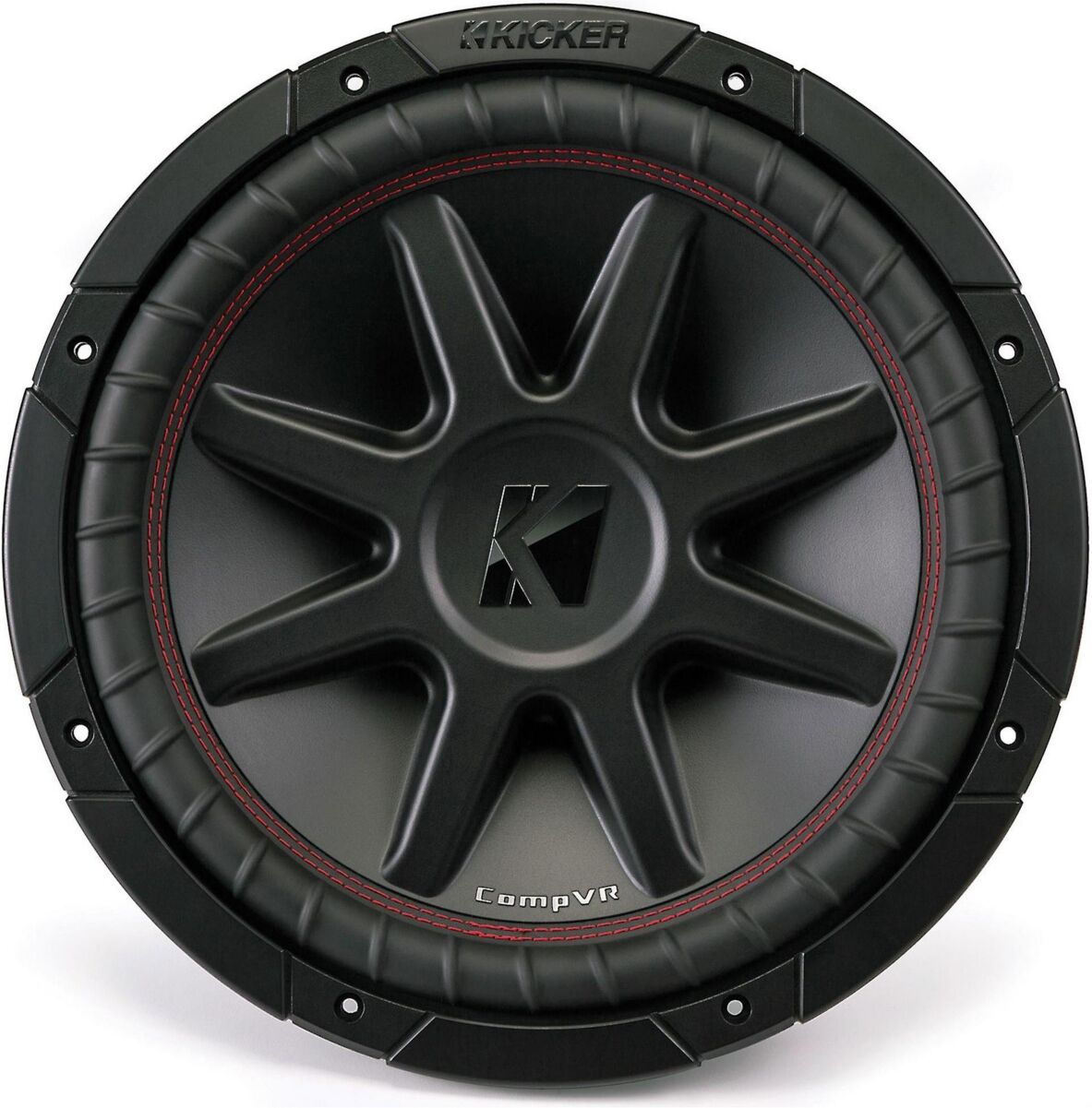 Kicker 12 inch subwoofer with dual 4-ohm voice coils - Black