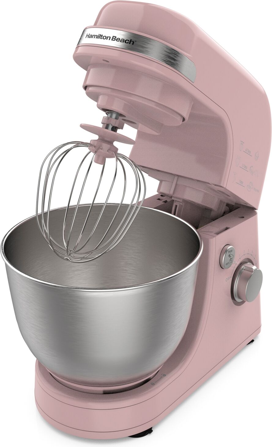 Hamilton Beach 7-Speed 4 Quart Stand Mixer, 300 Watts - Rose